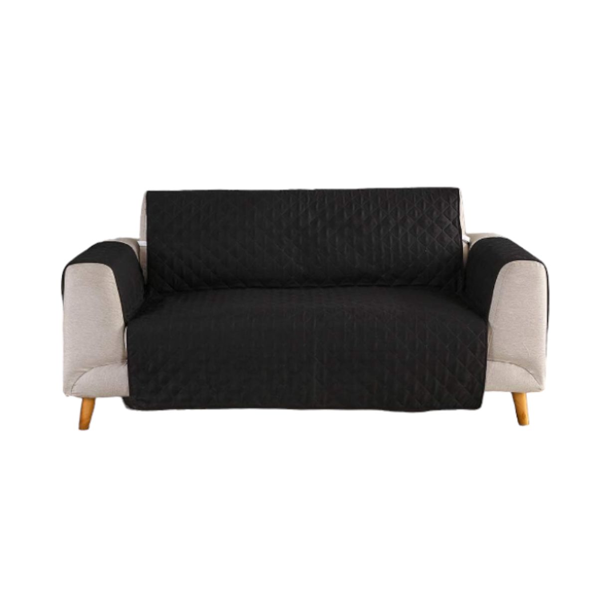 GENERICO - Cubre Sofa de 2 cuerpos con ligas Sujetadoras y ANTI-DERRAME