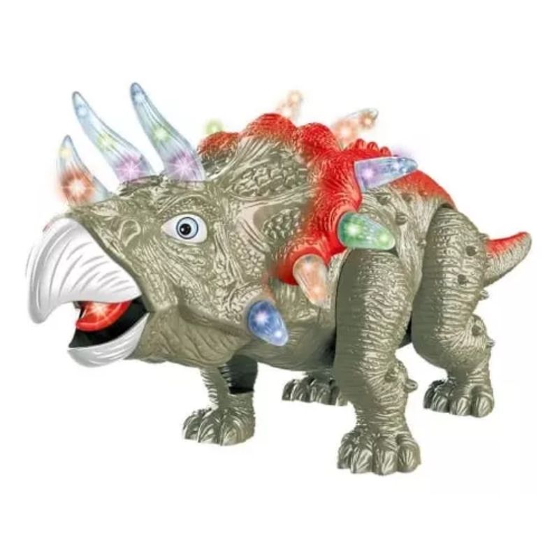 GENERICO - Juguete Dinosaurio Triceratops Con Luz Sonido Y Movimiento