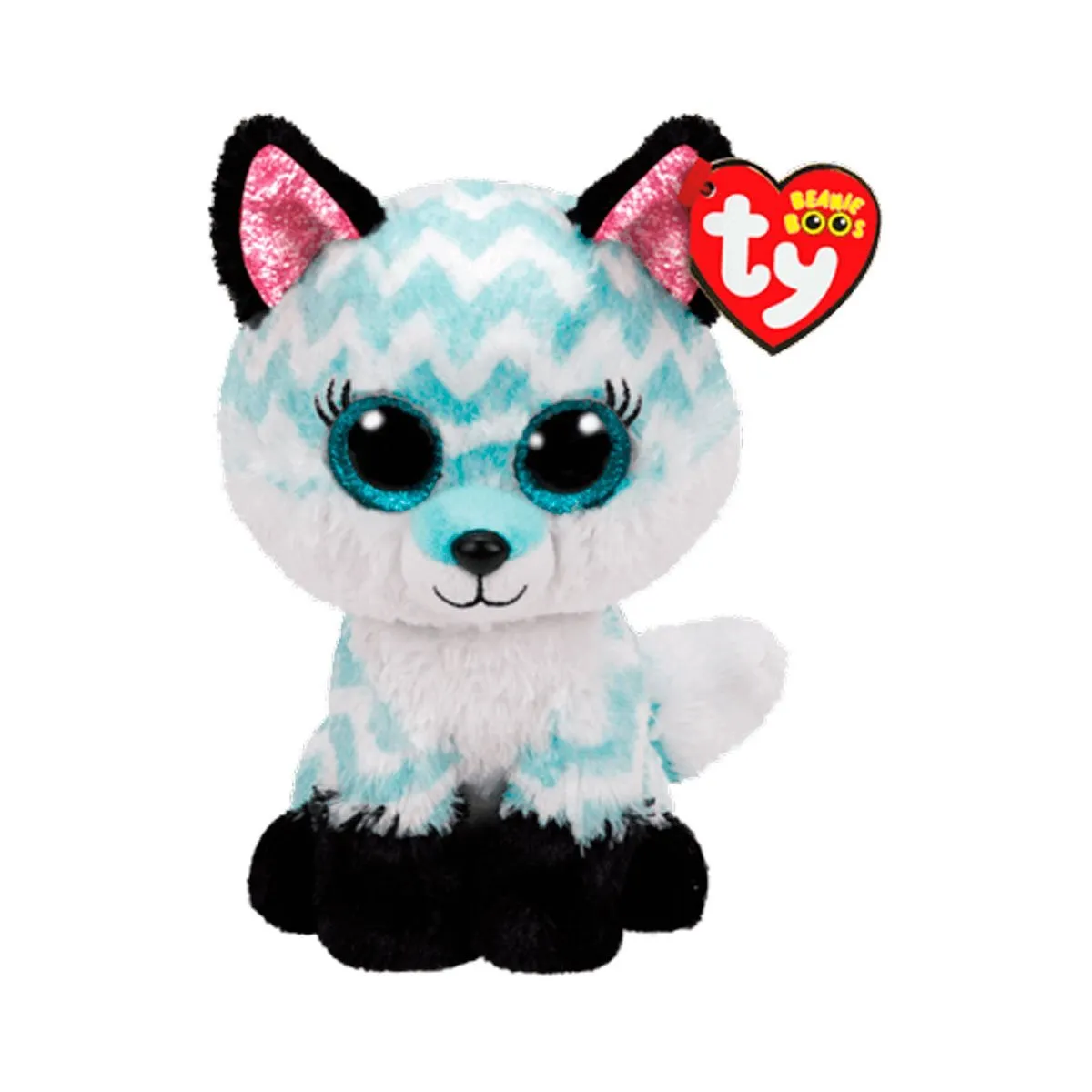 BEANIE BOOS - Peluche Beanie Boos Atlas lobo aqua colección