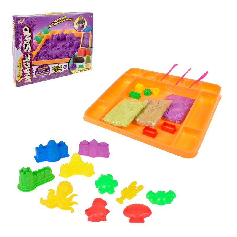 ANSALDO - JUEGO ARENA MÁGICA CON BANDEJA Y MOLDES