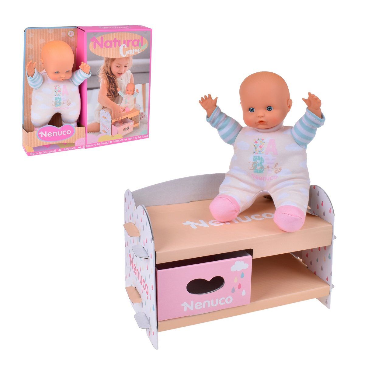 NENUCO - Muñeca Nenuco cuidado natural para bebé cambiador