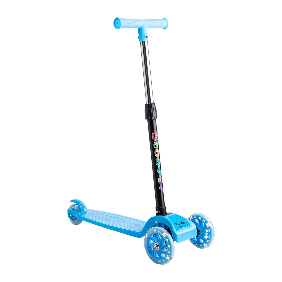 BEBESIT - Scooter Monopatín Niño Regulable Plegable XT03 Azul Bebesit