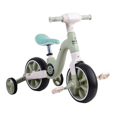 Imagen 2 del producto Triciclo Bicicleta Aprendizaje Pedales 2 en 1 XT05 Verde