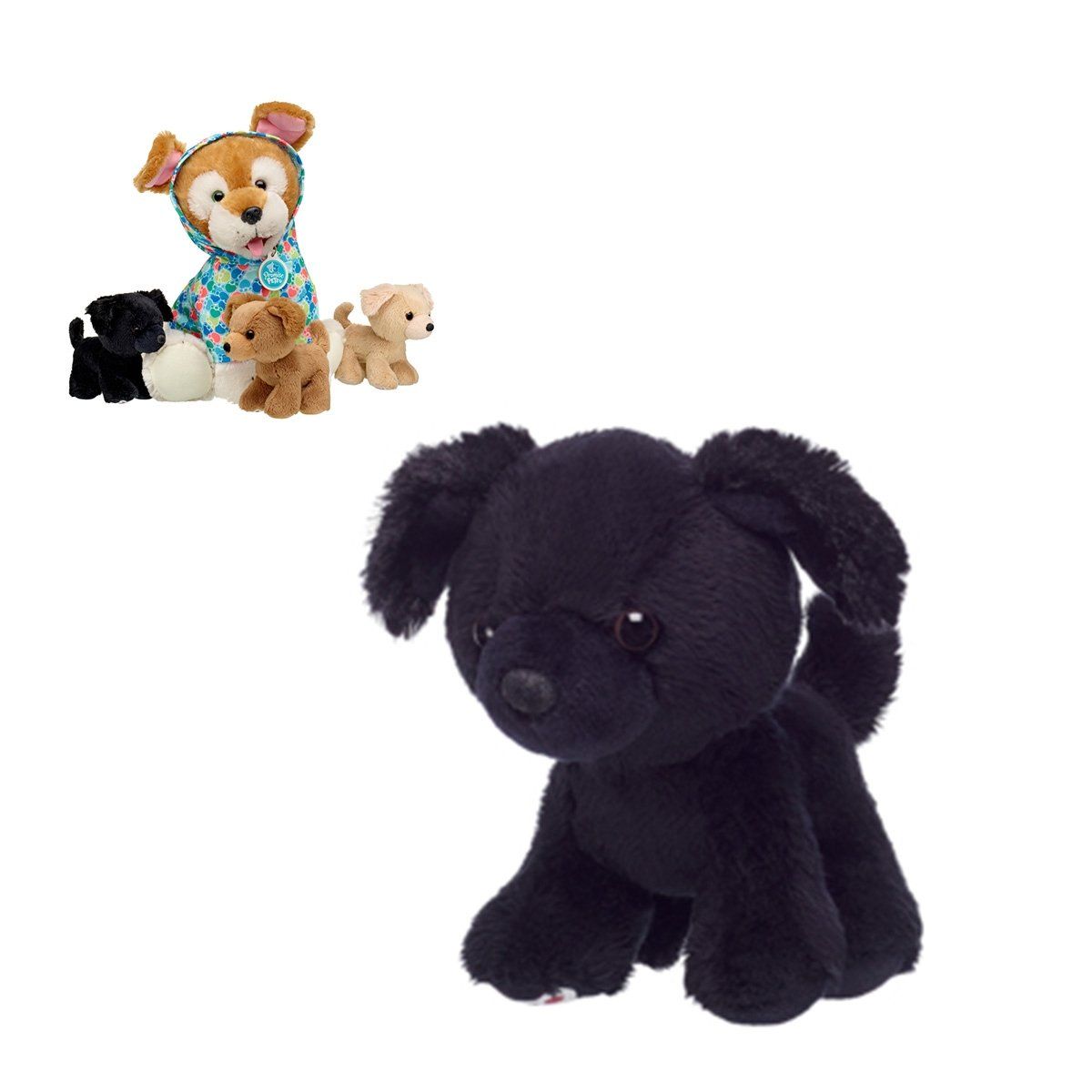 BUILD A BEAR - Peluche Build a Bear mini cachorro negro