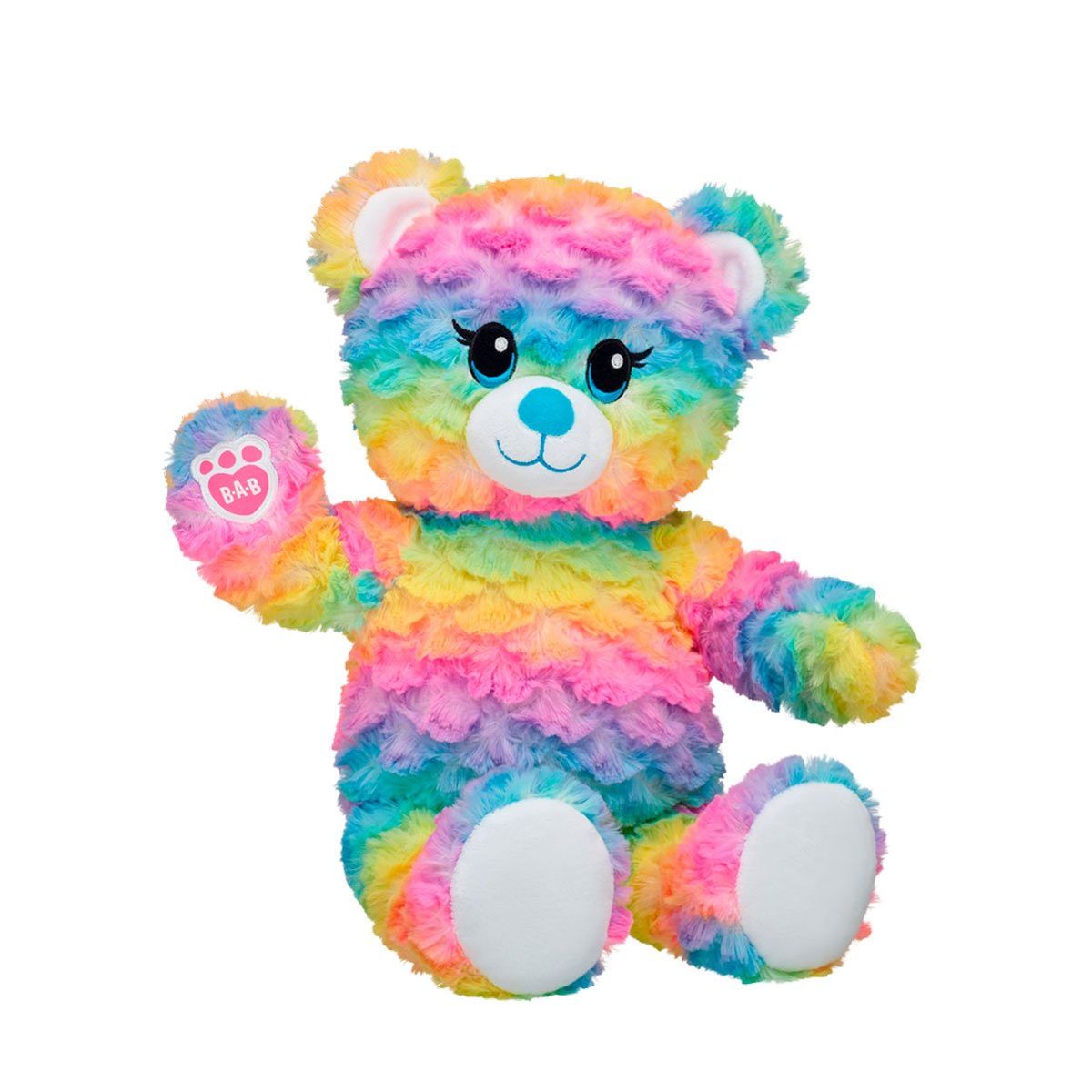 BUILD A BEAR - Peluche Build A Bear oso arcoíris suave y esponjoso