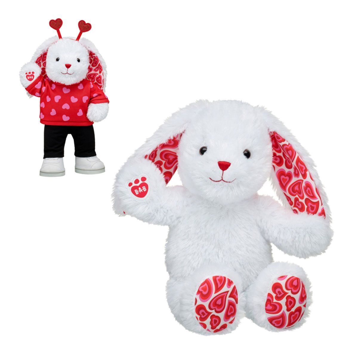 BUILD A BEAR - PELUCHE PAWLETTE BLANCA CORAZONES BUILD-A-BEAR
