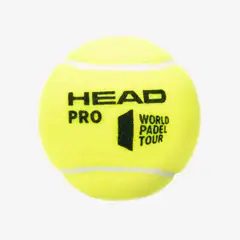 HEAD - Pelotas de Padel Pro 3B Amarillas