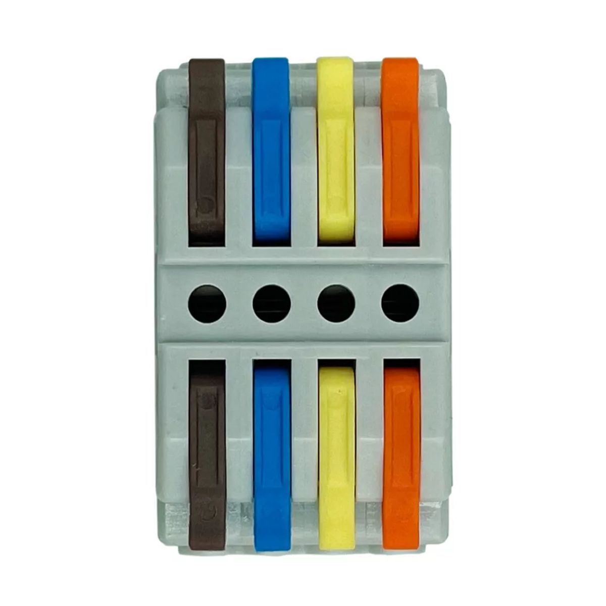 GENERICO - Conector Vago Empalme Rápido 4 Entradas 4 Salidas