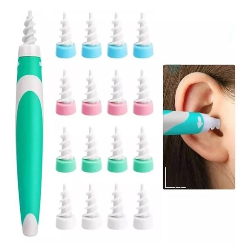 GENERICO - Kit De Limpieza Para Orejas 16 Puntas Blandas Limpiador Oído.