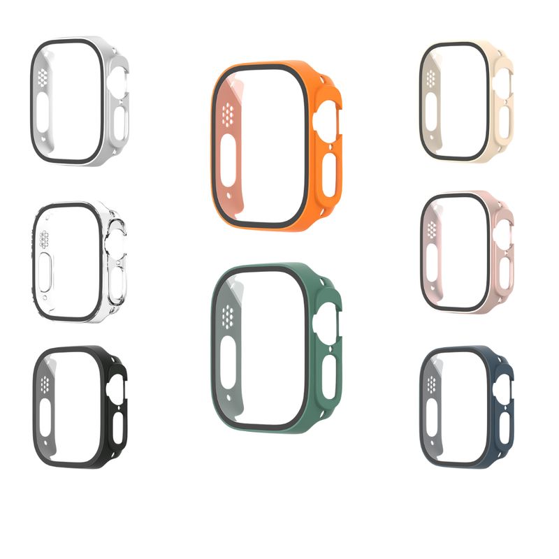 GENERICO - Protector Completo Con Vidrio Templado Para Apple Watch 49mm