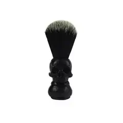 GENERICO - Brocha De Afeitar Barbero Hisopo Pelo Caballo Barbo NEGRO