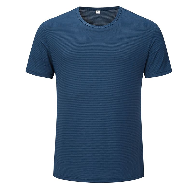 ANDESLAND OUTDOOR APPAREL - Polera Dry Fit Microperforado Manga Corta Sechurano Azul Hombre