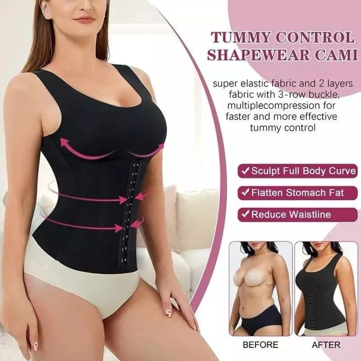 LIKE SHOP - Faja Camiseta Modeladora Cintura Abdomen 650