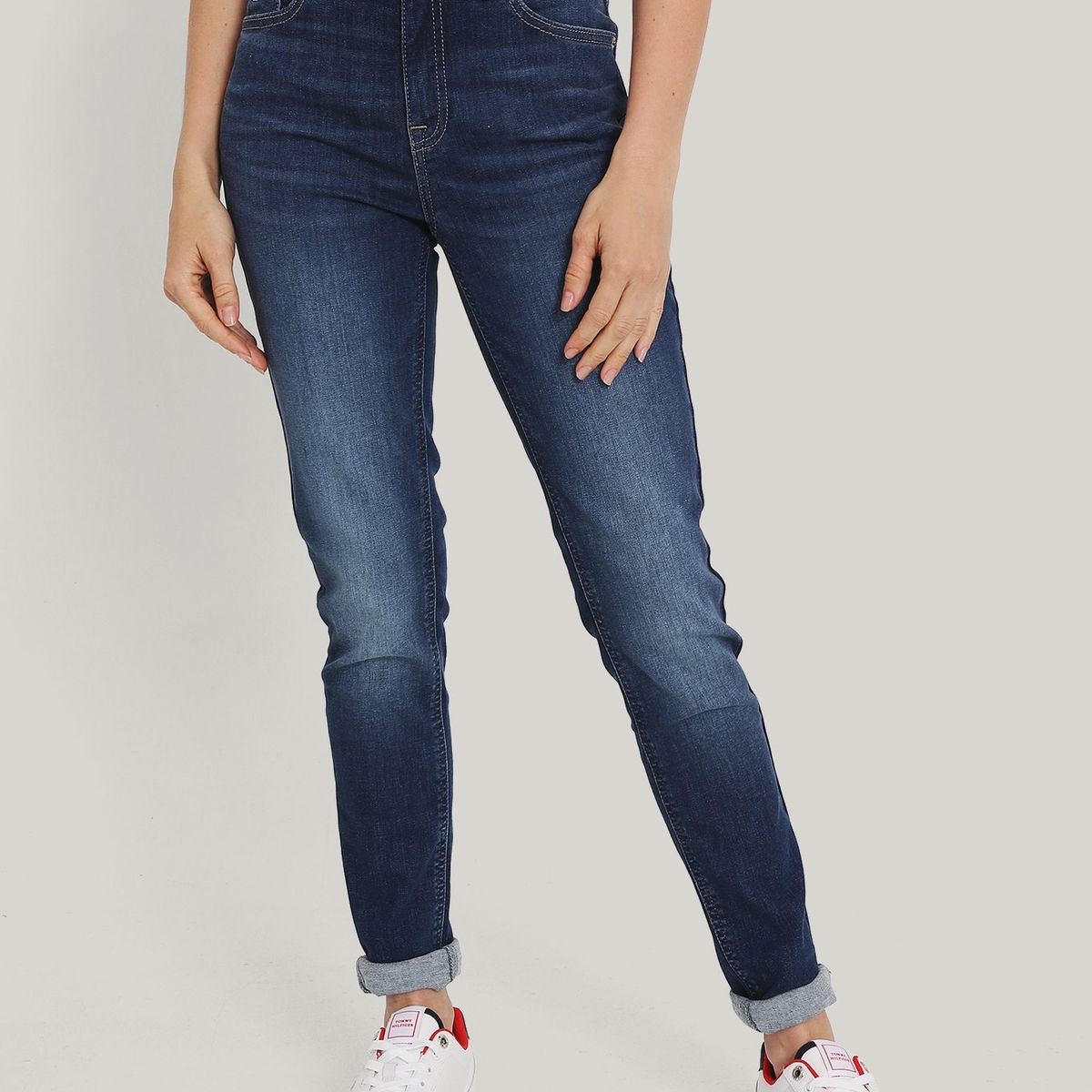 TOMMY HILFIGER - Jeans Nora De Corte Skinny Azul Tommy Jeans