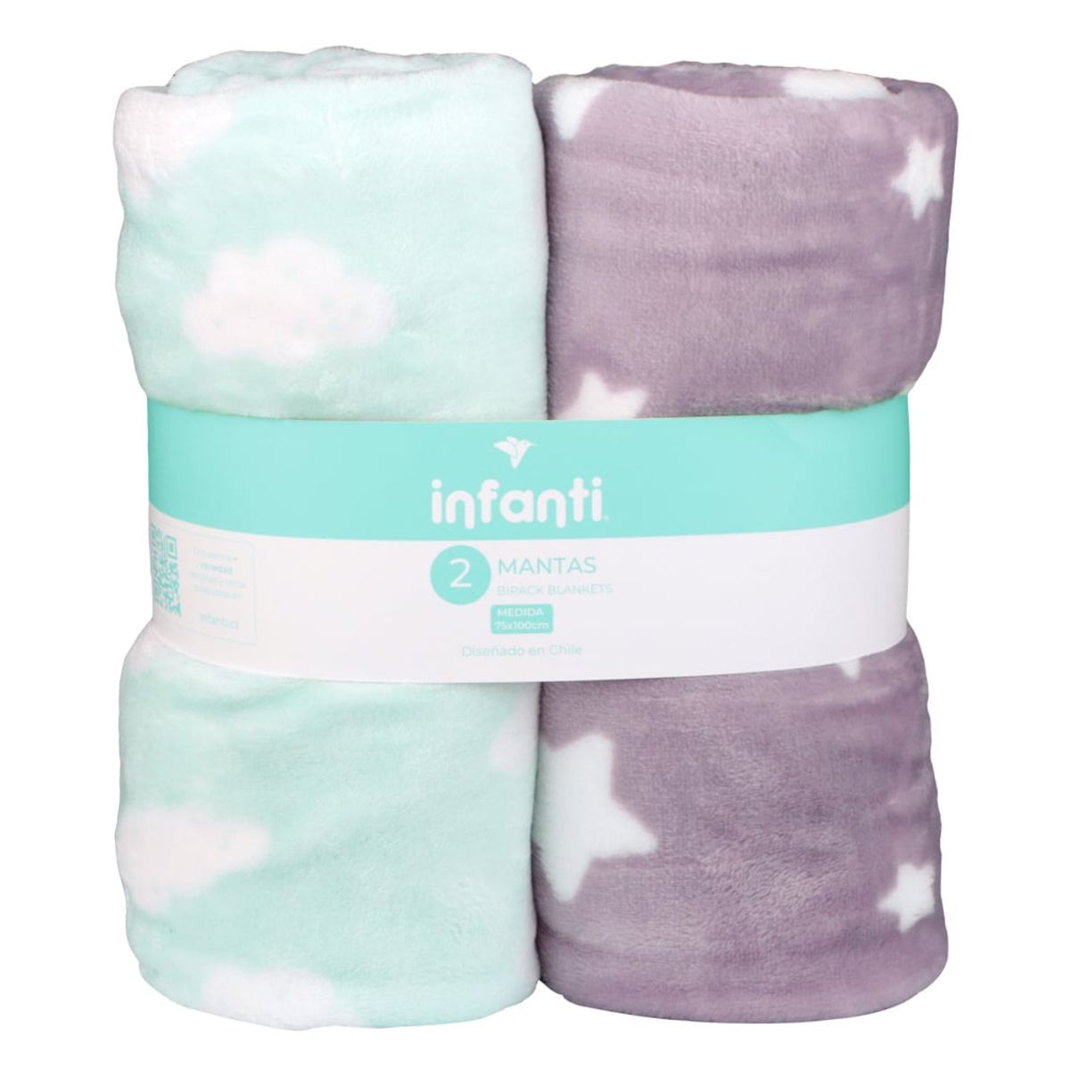 INFANTI - Pack 2 Mantas Unisex Infanti
