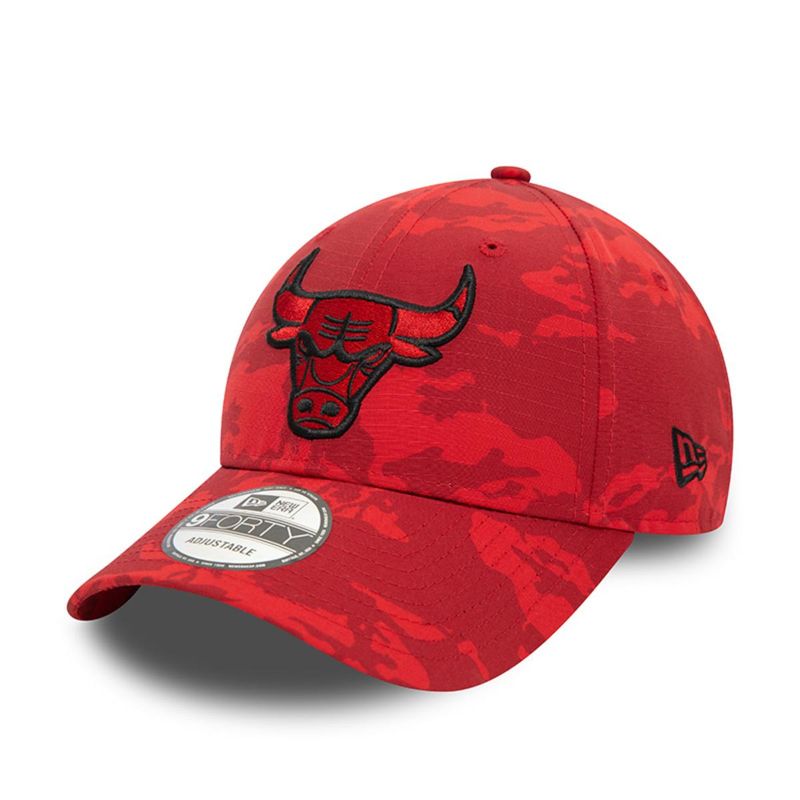 NEW ERA - Gorra 9Forty Chicago Bulls NBA Camo Aop Red