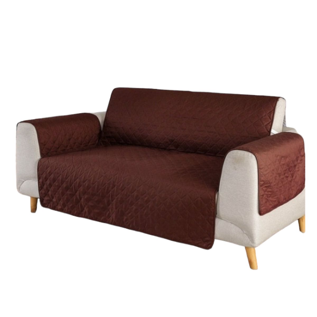 GENERICO - Cubre Sofa de 2 cuerpos con ligas Sujetadoras y ANTI-DERRAME
