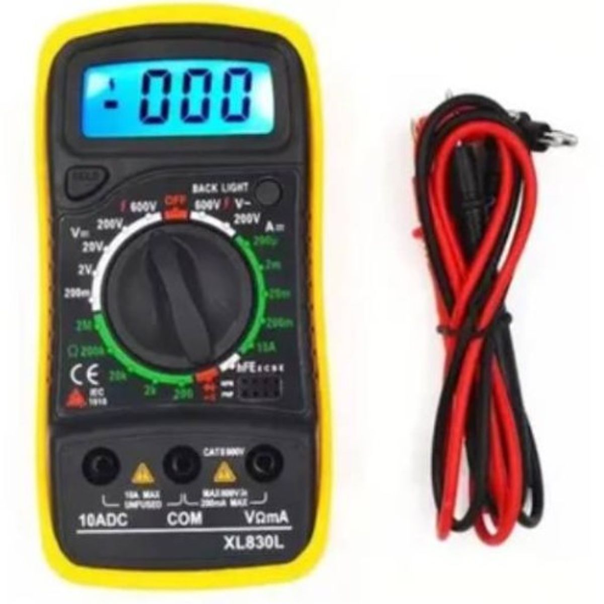 GENERICO - Multitester Multimetro Digital Pantalla Lcd Xl-830l