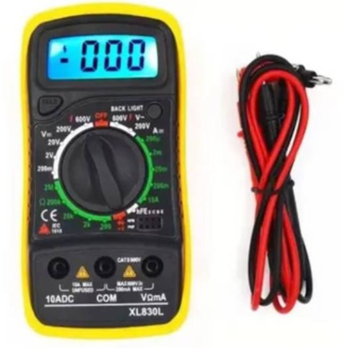 GENERICO - Multitester Multimetro Digital Pantalla Lcd Xl-830l