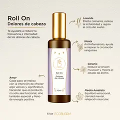 GENERICO - Roll on de aromaterapia y gemoterapia para dolores de cabeza