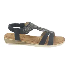 CHALADA - Sandalias Mujer Negro Casual Alka-1