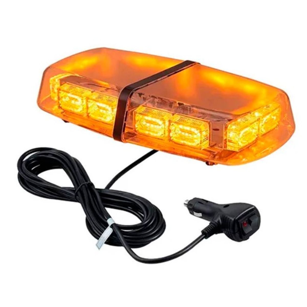 GENERICO - Baliza Luz Led Ámbar Techo Iman 12v-24v Estroboscópica