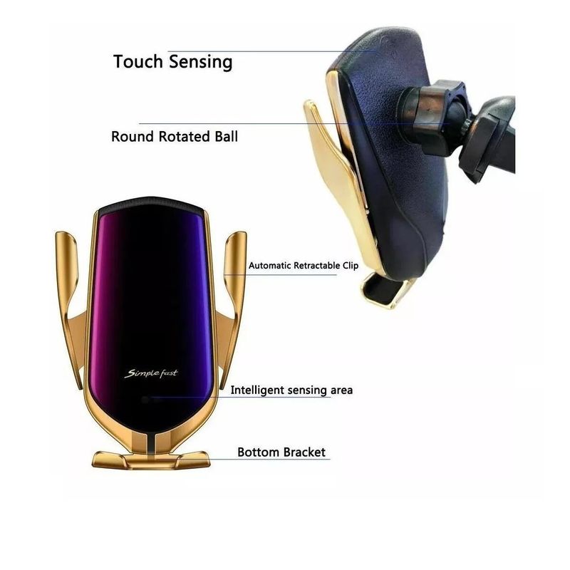 BAUL MAGICO - Soporte Celular Auto Con Cargador Inalámbrico