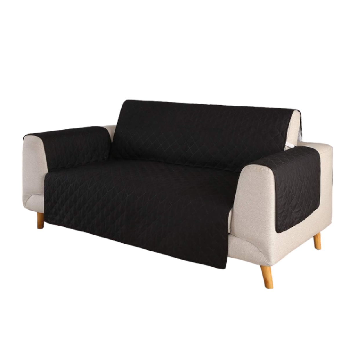 GENERICO - Cubre Sofa Protector de 4 cuerpos con ligas Sujetadoras y ANTI-DERRAME