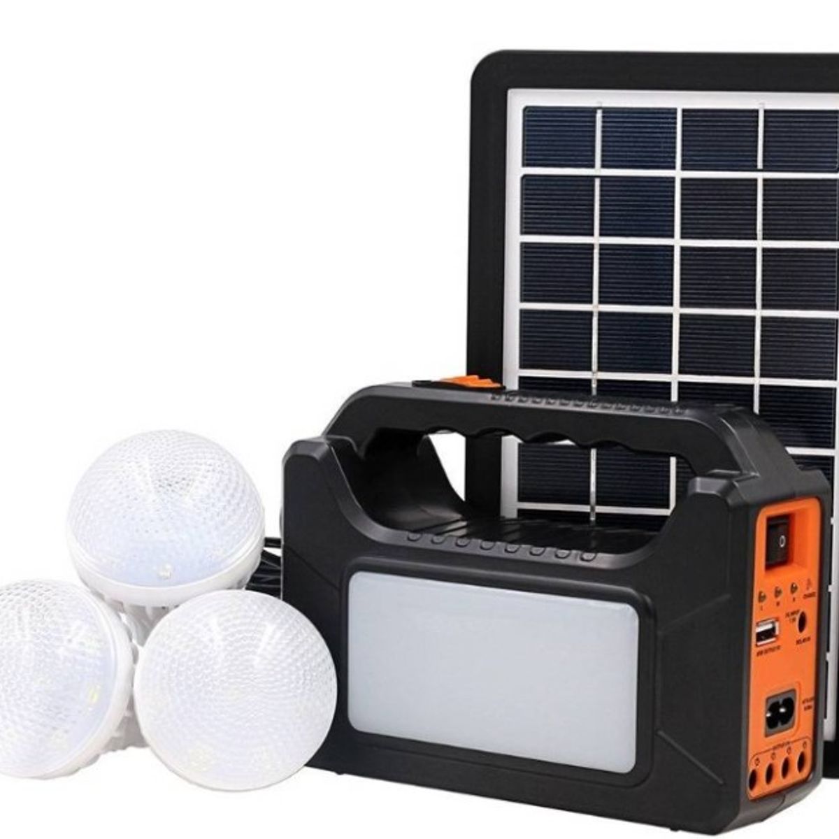 GENERICO - Kit Solar De Emergencia Camping Usb + 3 Ampolletas
