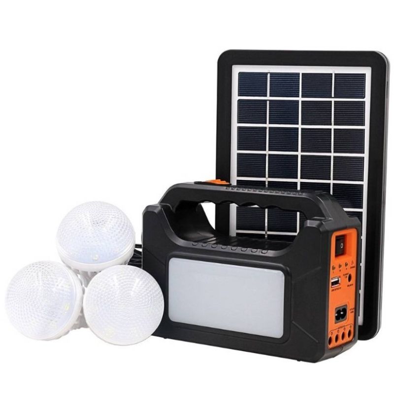 GENERICO - Kit Solar De Emergencia Camping Usb + 3 Ampolletas