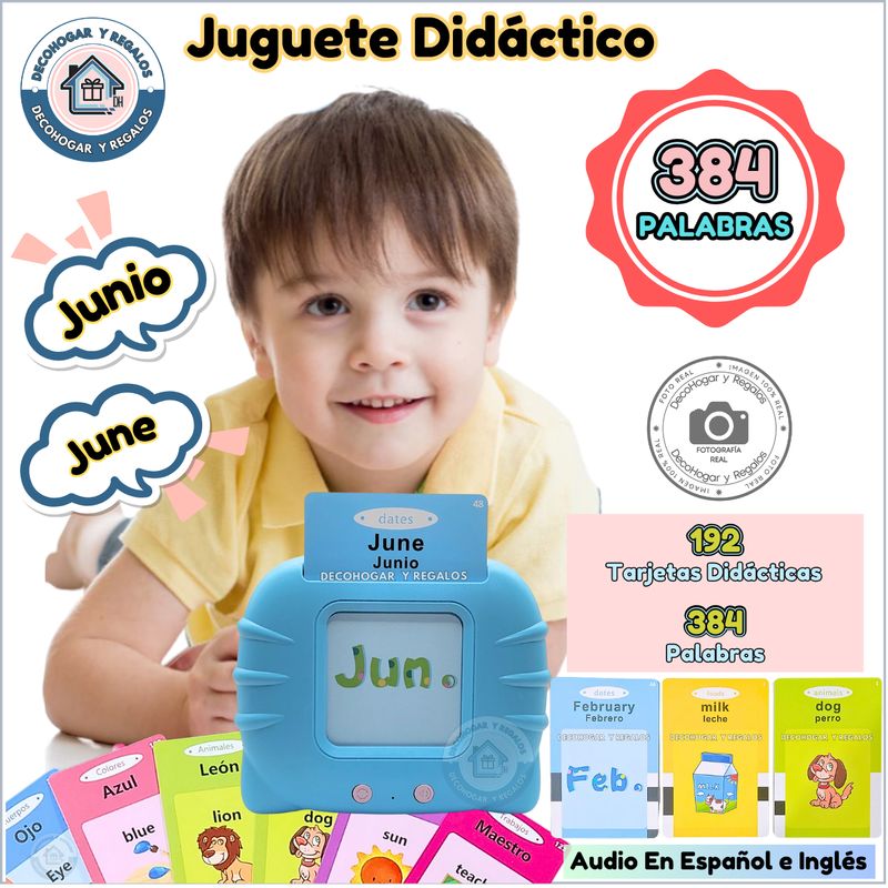 GENERICO - Juguete Aprendizaje Montessori Terapia Habla Niños Español