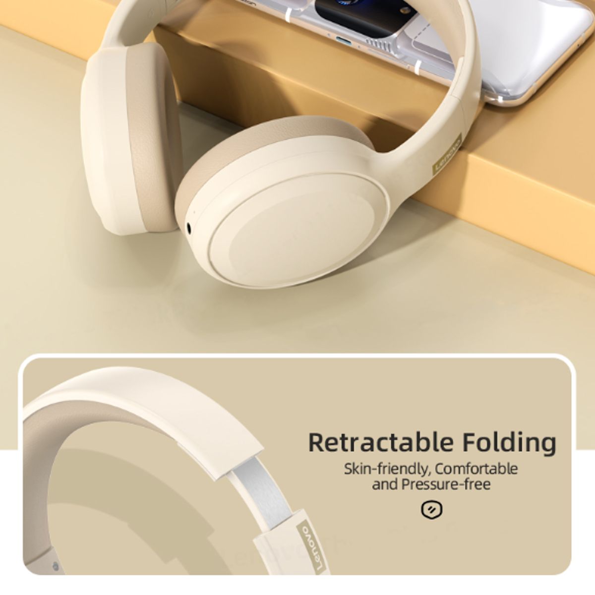 LENOVO - Audífonos Inalámbricos Lenovo TH30 Rosa Gamer Bluetooth