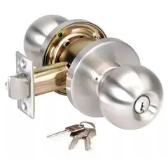 GENERICO - Chapas Dormitorio Chapa Cerradura Para Dormitorio Con Llave Color Plateado