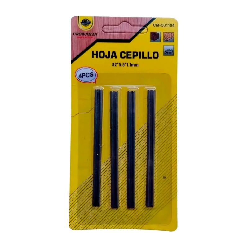 GENERICO - 4x Cuchillas Repuesto Cepillo Eléctrico 82mm Delgada