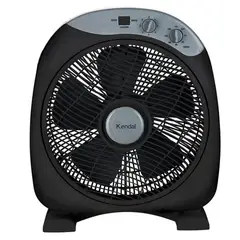 KENDAL - Ventilador Box 12 Pulgadas Kf-12b3 Negro Con Timer