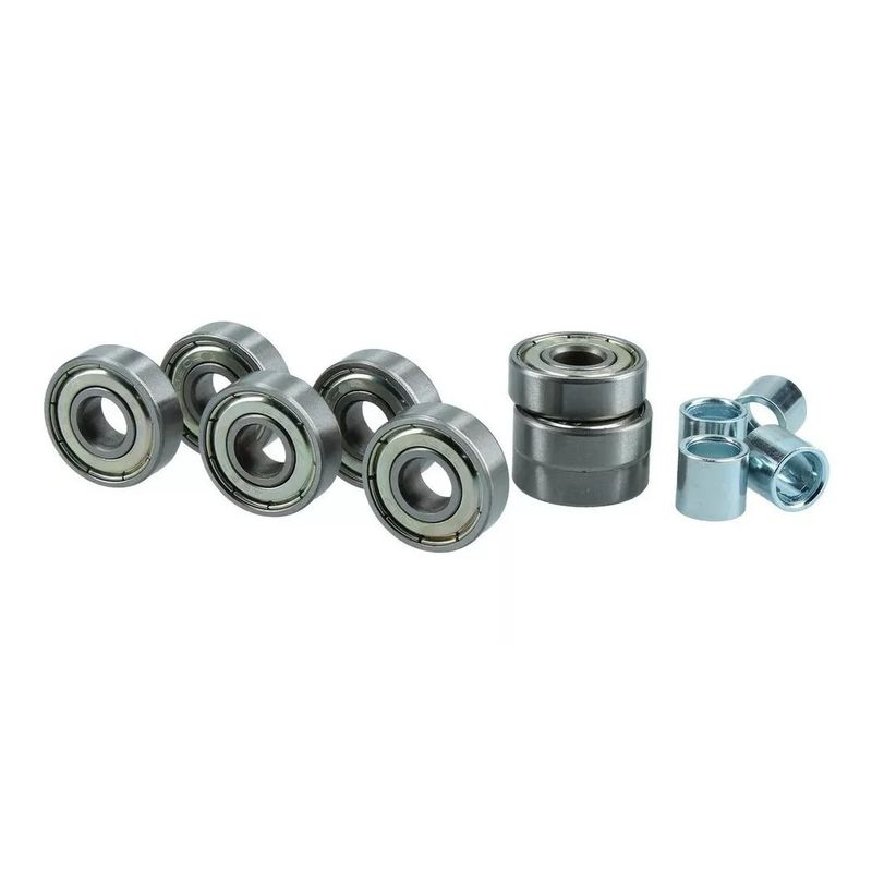 GENERICO - Pack X 8 Repuesto Rodamiento Patin Skateboard Long Abec-5