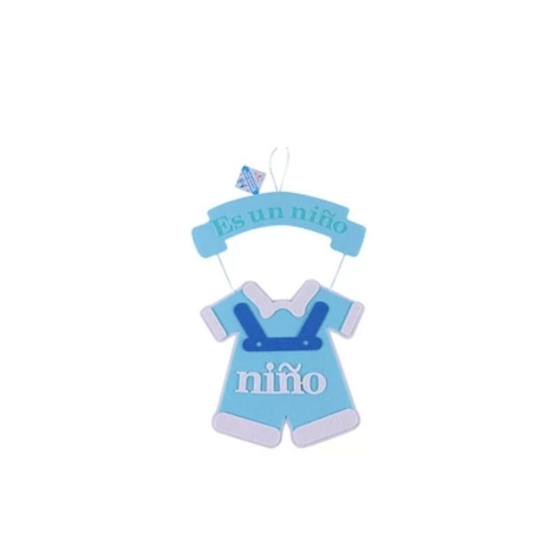 GENERICO - Colgante Baby Shower Celeste 33x55cm
