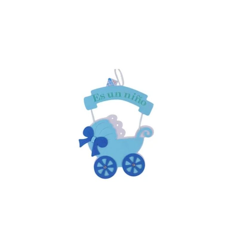 GENERICO - Colgante Azul Baby Shower 33x51cm