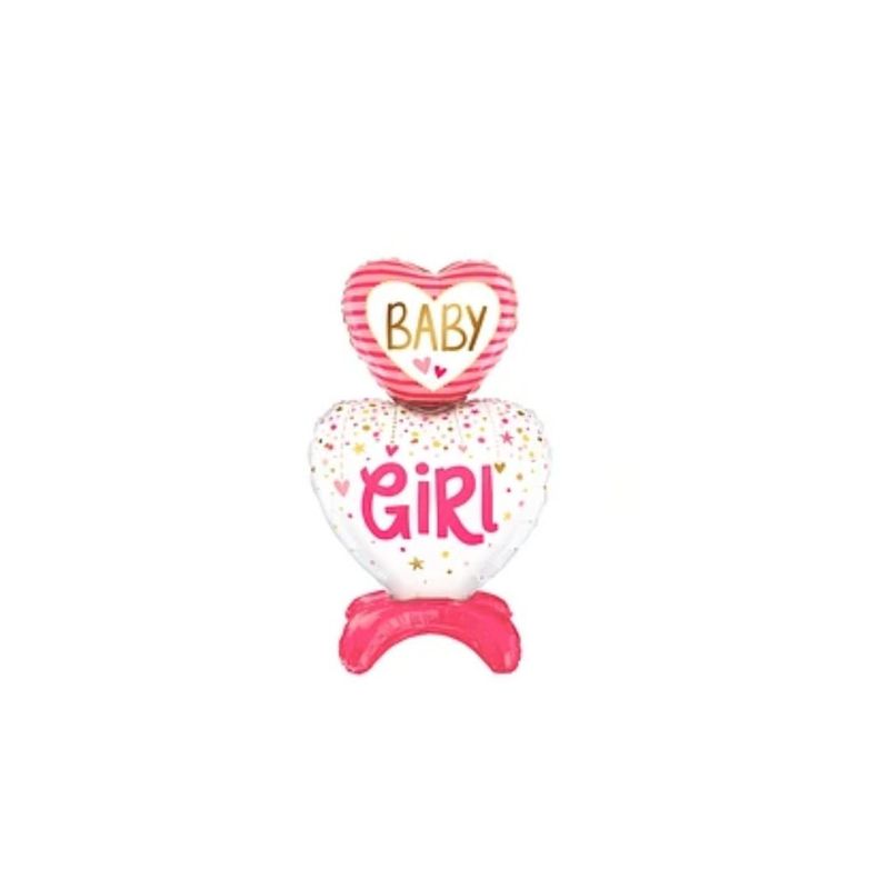 GENERICO - Globo Metalico Baby Girl 62x110cm