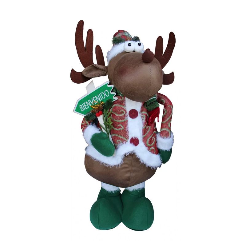 GENERICO - Reno navideño Decoración Navidad Mono Patas Largas 110 Cm