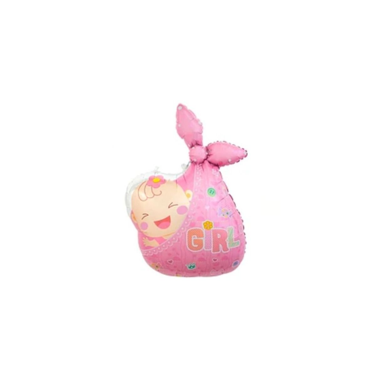 GENERICO - Globo Metalico Bebe Girl 53x85cm