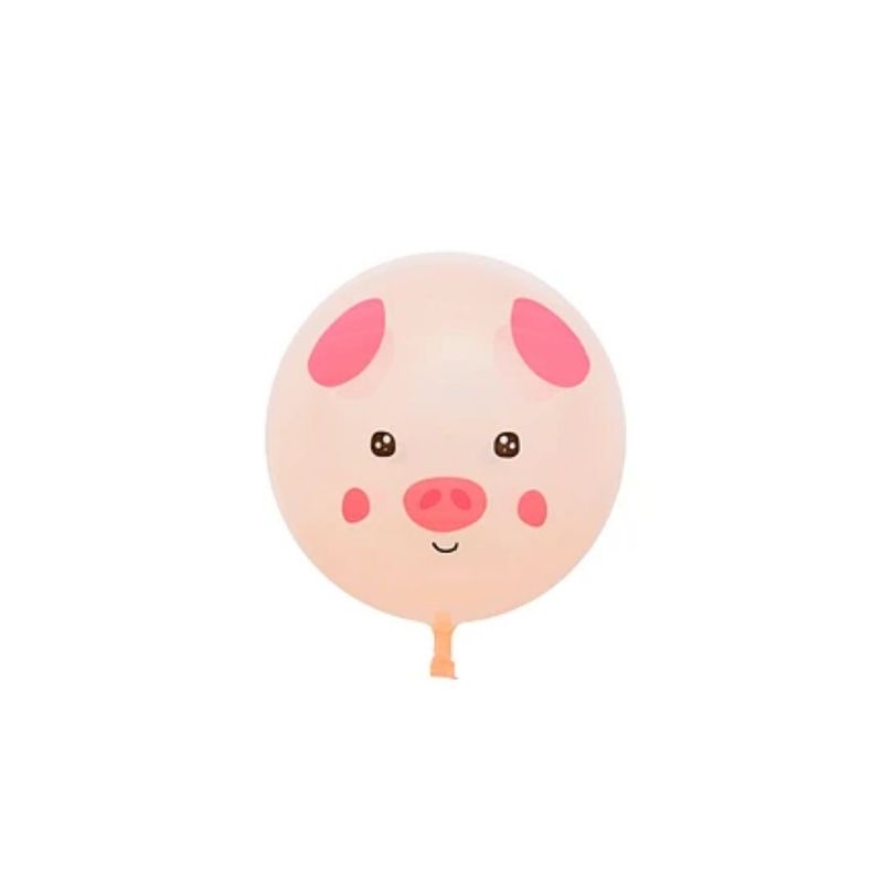 GENERICO - Globo Burbuja Cerdito Color Rosa 80cm