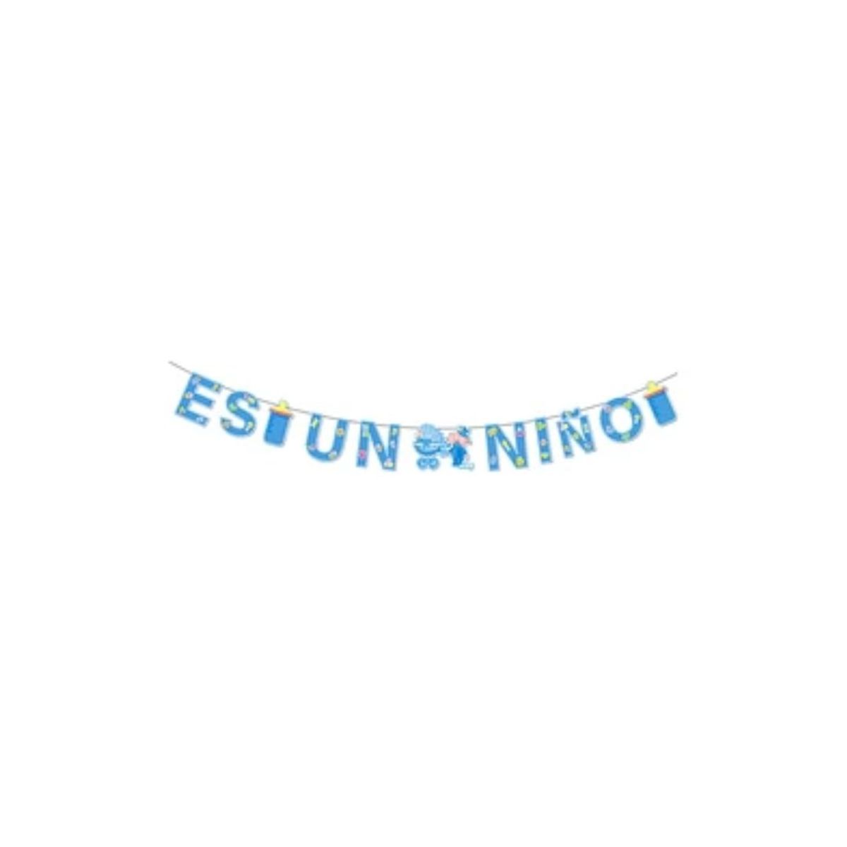 GENERICO - Guirnalda Es Un Niño Celeste 3m