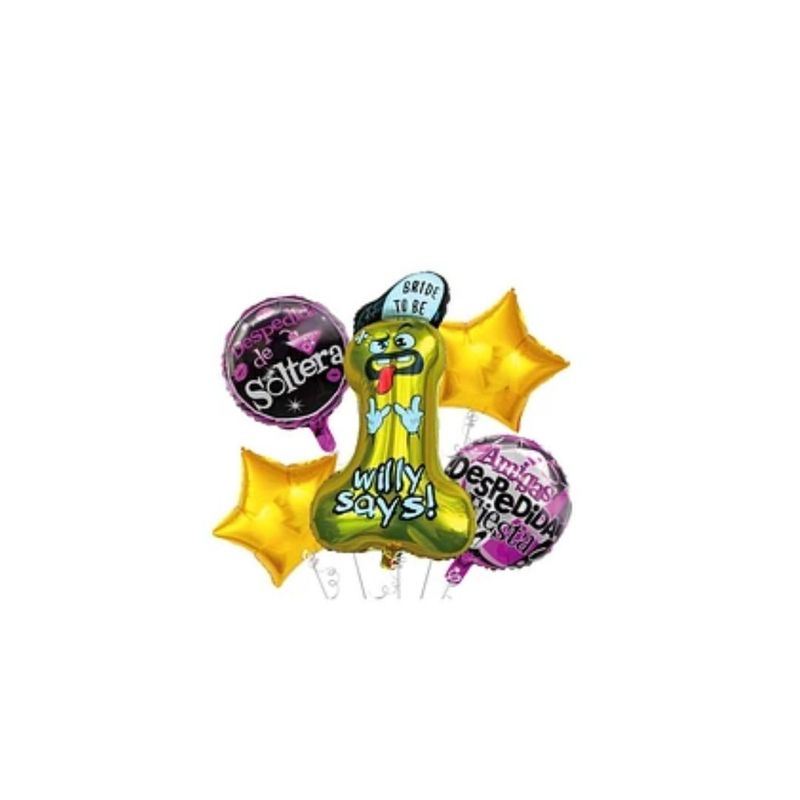 GENERICO - Set De globos Despedida De Soltera 5pcs
