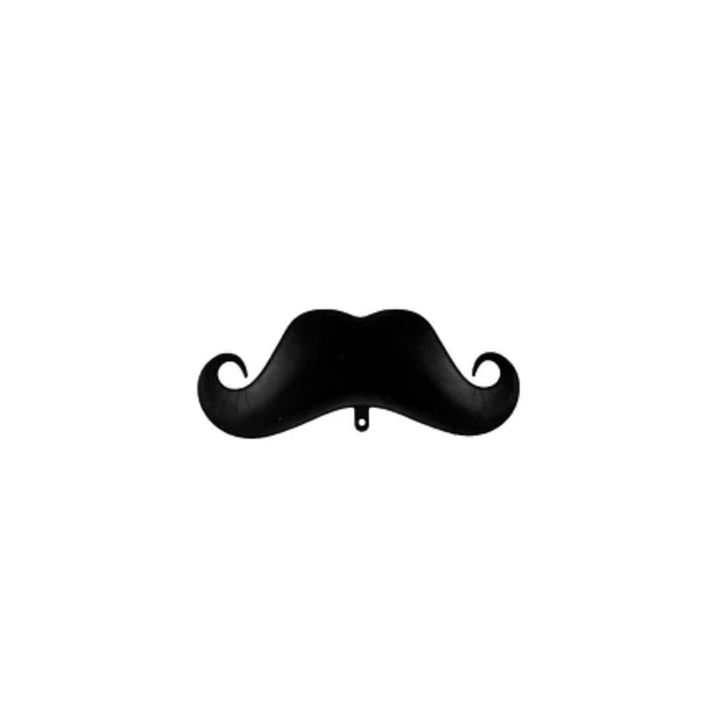 GENERICO - Globo Metálico Mostacho Negro 89x40cm