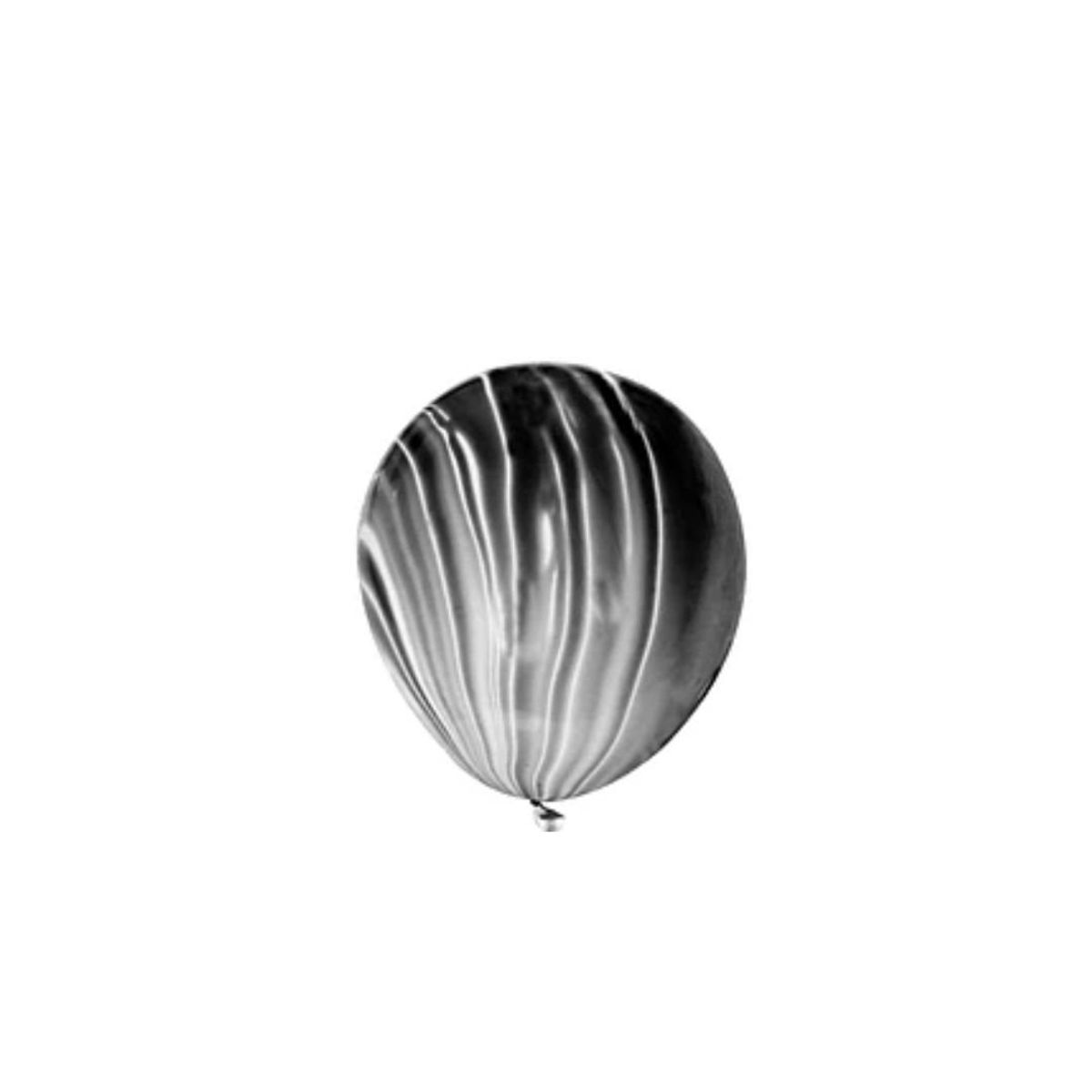 GENERICO - Globo De Látex Color Negro Agata 4pcs 23cm
