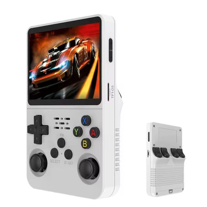 CORRERREY - Consola de videojuegos portátil Retro R36S sistema Linux 35 pulgadas