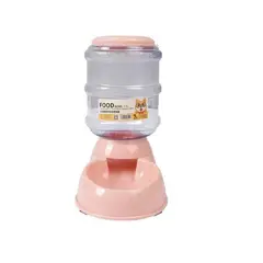 GENERICO - Dispensador De Agua Mascotas Perro Gato 3.8 L Rosa