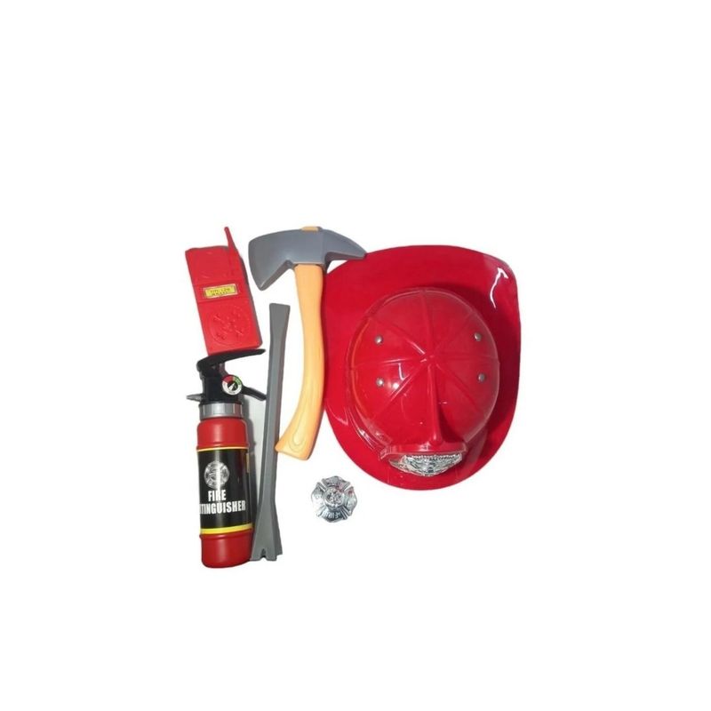 GENERICO - Set De Bombero Con Casco Juego Para Niños Diversion
