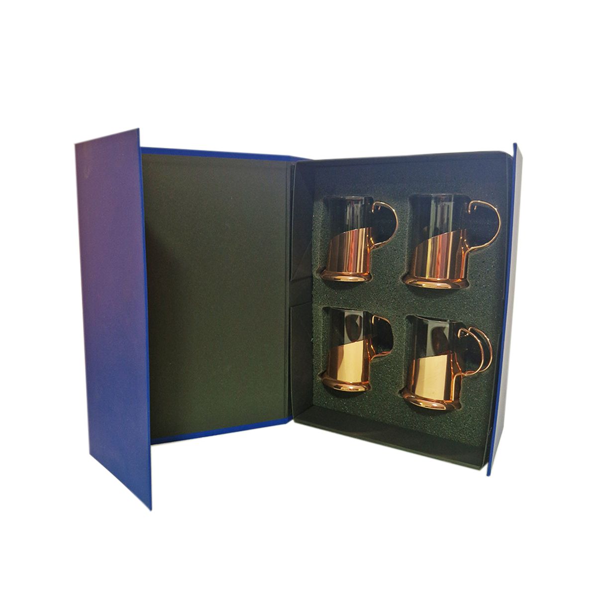 PERFECT CLASS - Set 4 Tazas Tradicional Copper 200cc